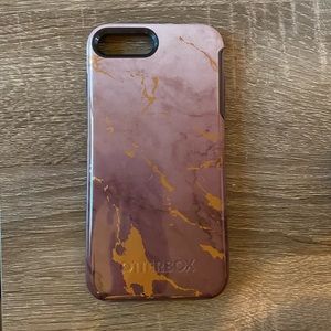 Otterbox iPhone 8 Plus - Pink/Maroon Marble